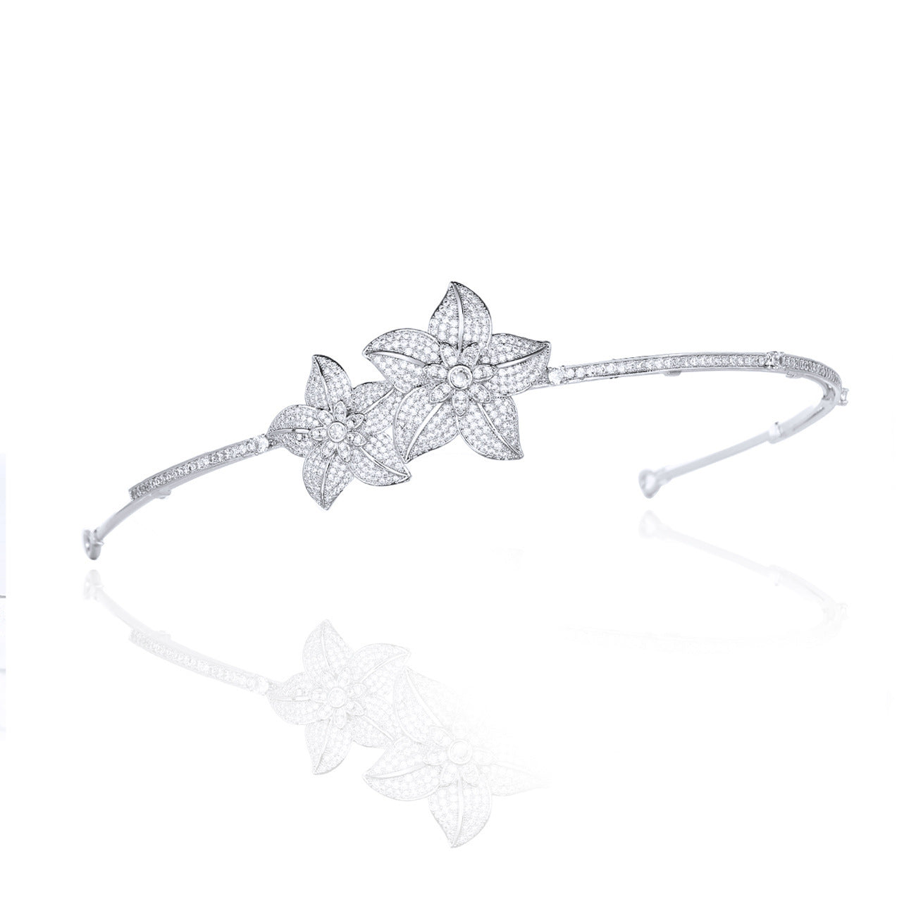 Korean Flower Hair Accessory – Elegant & Unique Crown Design - ZENTRION