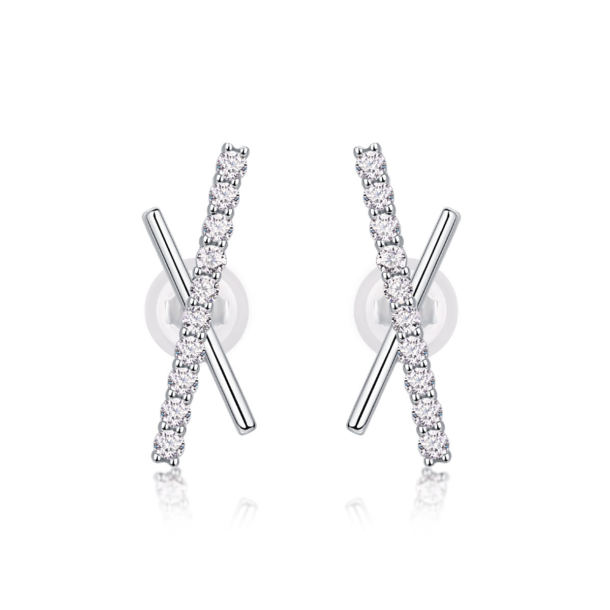 Brilliant Moissanite Sky Meteor Stud Earrings – Radiant Luxury Sparkle - ZENTRION 