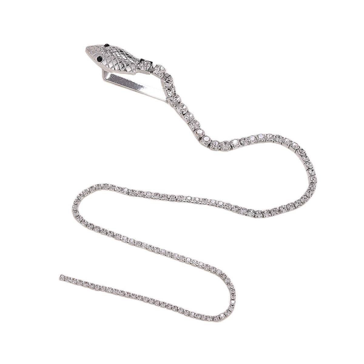 Braided Serpentine Hair Chain – Bold & Sparkling Women’s Hair Accessory - ZENTRION
