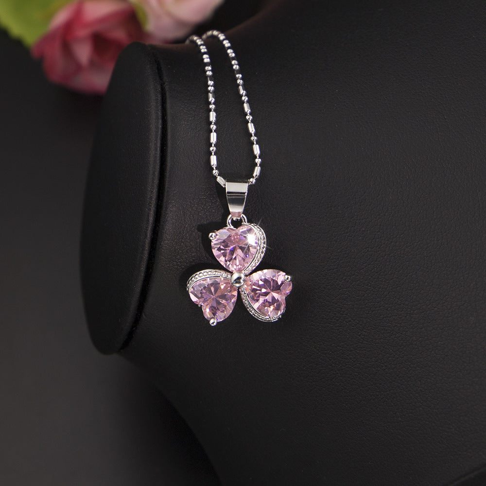 Clover Zircon Jewelry Set – Shining Elegance for Women - ZENTRION