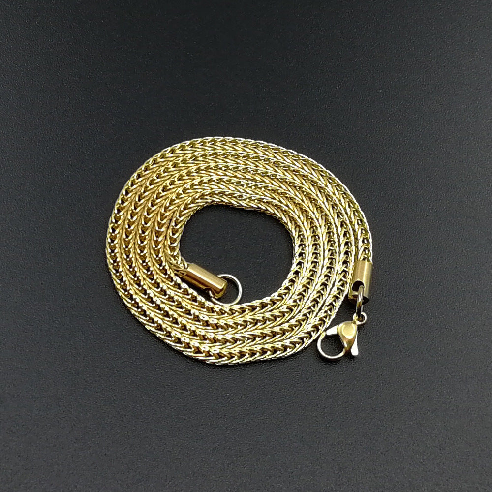 Signature of Style – Vacuum-Plated Stainless Steel Necklace for Men - ZENTRION