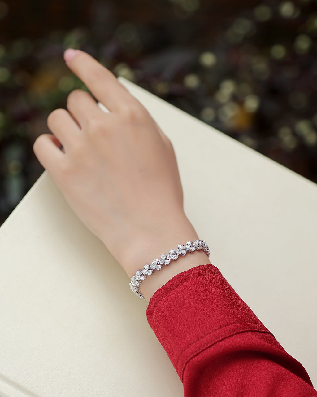 Kanong Luxury Moissanite Diamond Bracelet – 925 Sterling Silver Elegant Women’s Jewelry - ZENTRION 