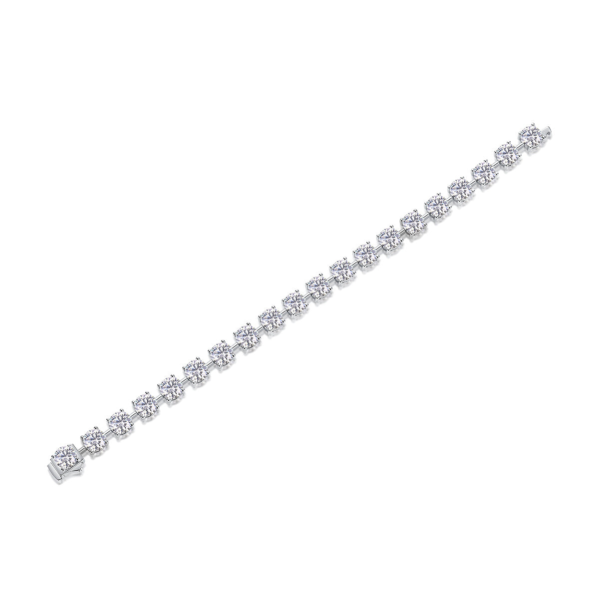 Luxury Mossan Diamond Bracelet – 925 Sterling Silver, Natural Diamond Quality - ZENTRION 