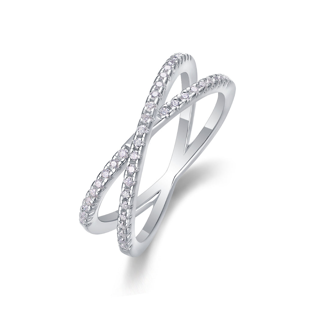 Moissanite Double Band Ring – Timeless Luxury in a Diamond-Like Stone - ZENTRION 