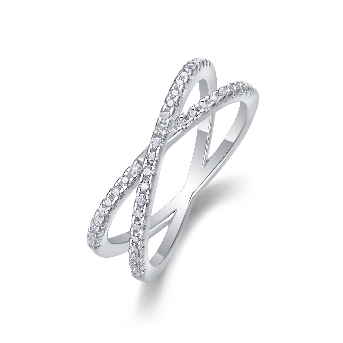 Moissanite Double Band Ring – Timeless Luxury in a Diamond-Like Stone - ZENTRION 