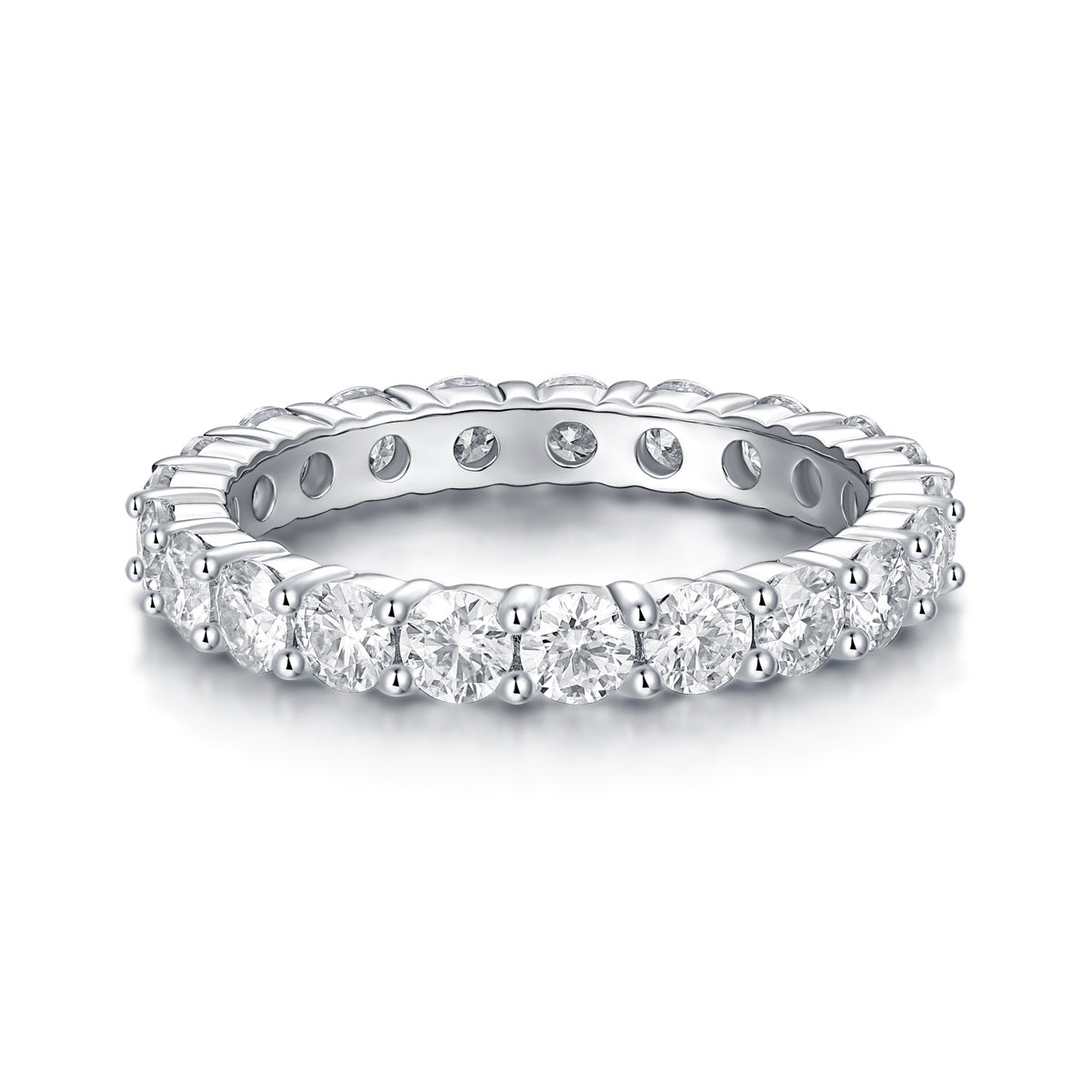 Moissanite Row Ring – Elegant Multi-Stone Luxury Sparkle - ZENTRION 