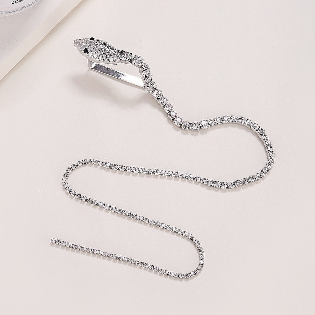 Braided Serpentine Hair Chain – Bold & Sparkling Women’s Hair Accessory - ZENTRION