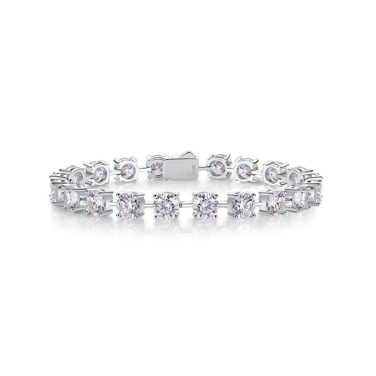 Luxury Mossan Diamond Bracelet – 925 Sterling Silver, Natural Diamond Quality - ZENTRION 