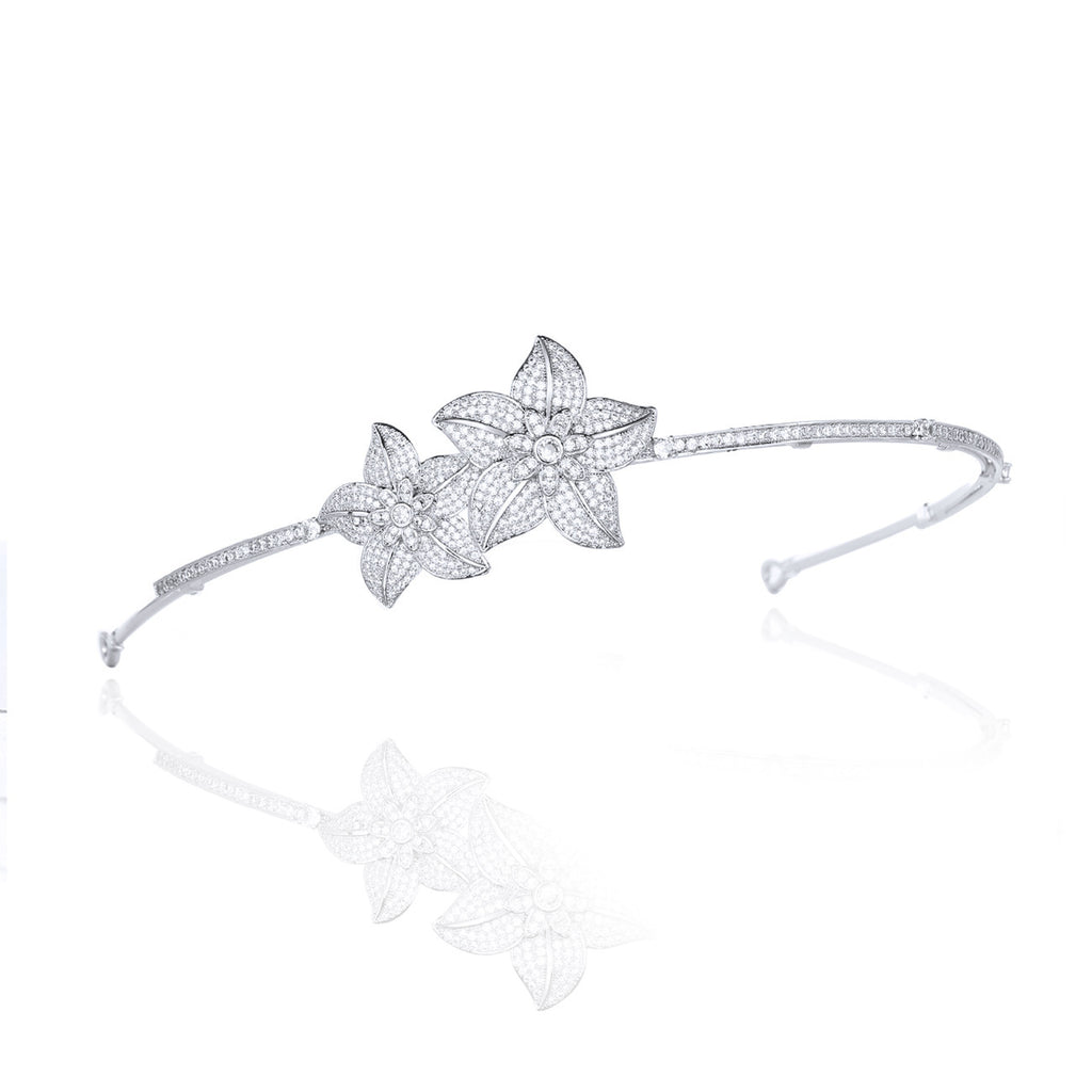 Korean Flower Hair Accessory – Elegant & Unique Crown Design - ZENTRION