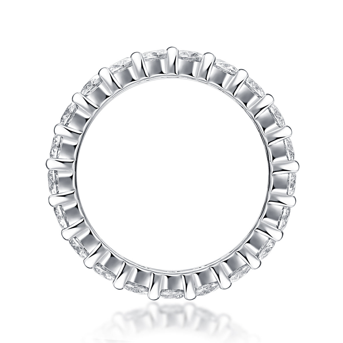 Moissanite Row Ring – Elegant Multi-Stone Luxury Sparkle - ZENTRION 