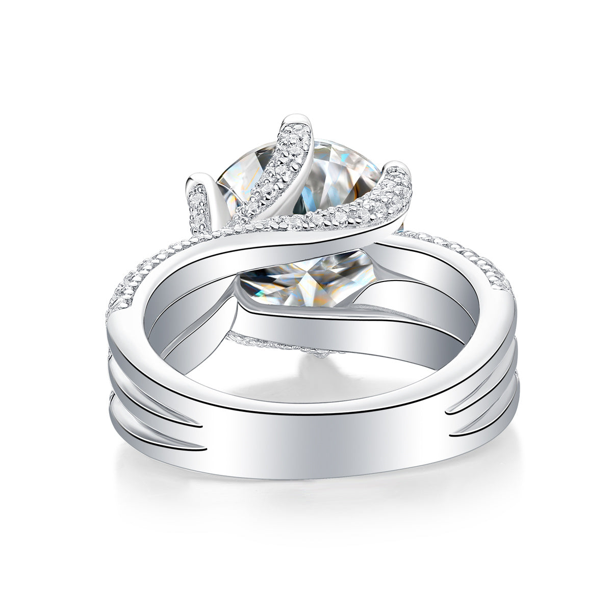 Bold Moissanite Ring – Oversized Brilliance in a Luxury Design - ZENTRION 