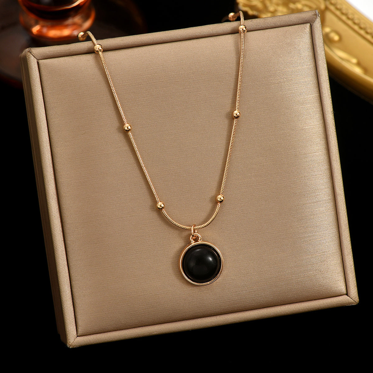 Mood Color-Changing Charm Necklace – 18K Gold-Plated, Hypoallergenic, Stainless Steel Jewelry - ZENTRION 
