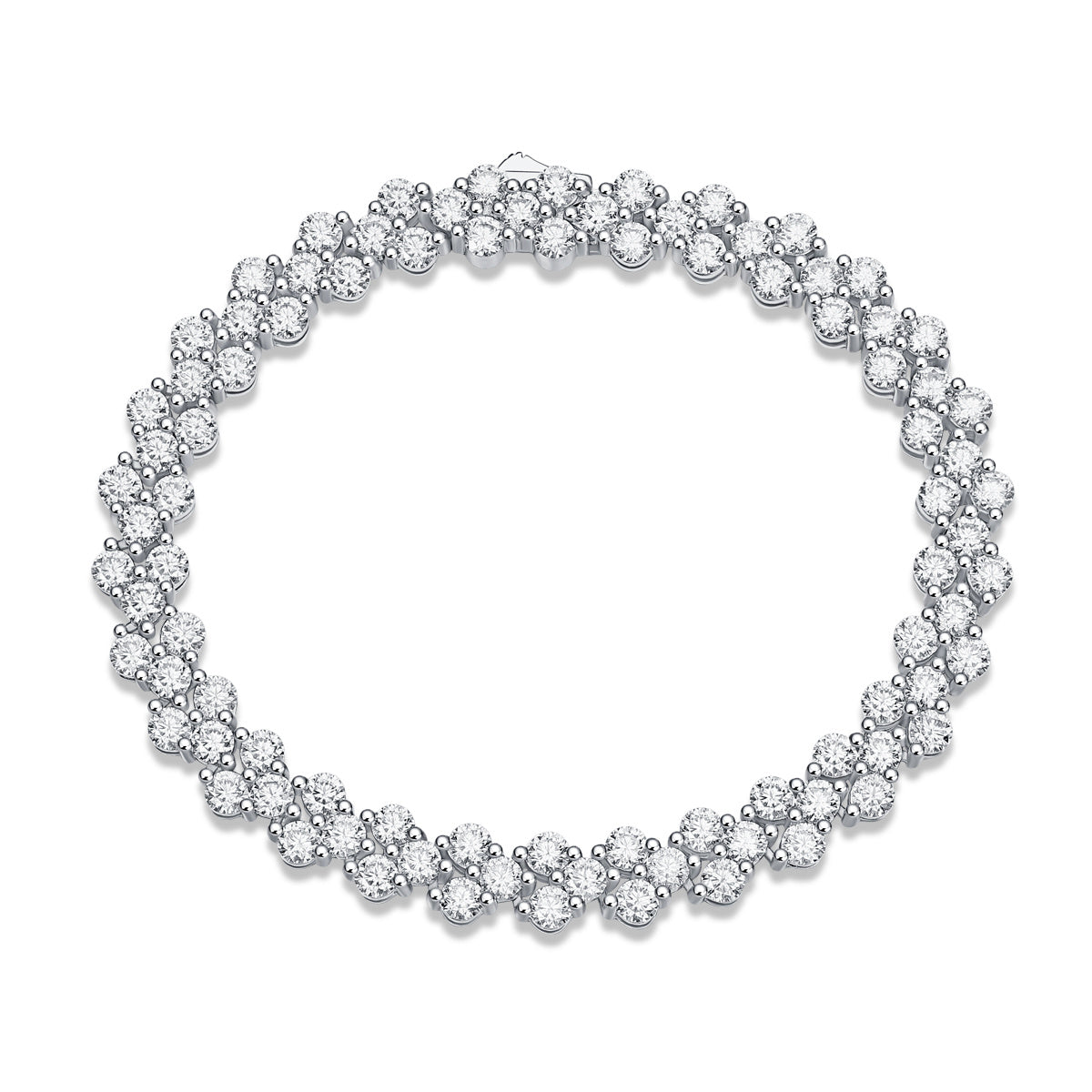 Kanong Luxury Moissanite Diamond Bracelet – 925 Sterling Silver Elegant Women’s Jewelry - ZENTRION 