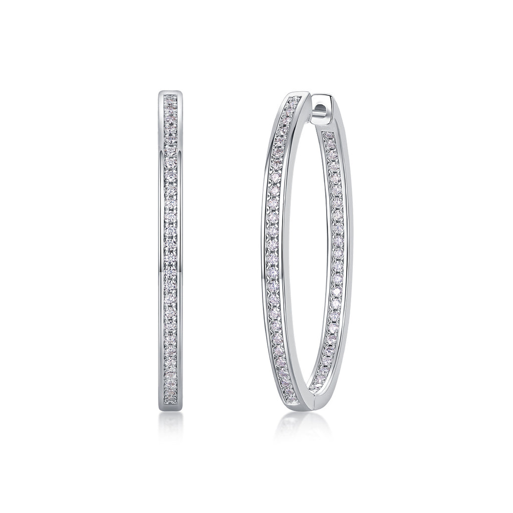 Moissanite Power Earrings – Bold Sparkle in a Luxury Minimal Design - ZENTRION 