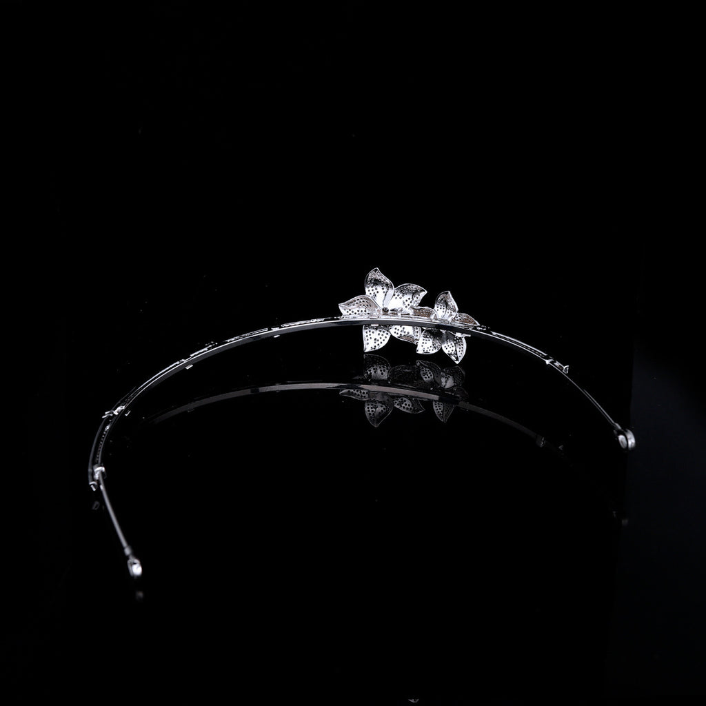 Korean Flower Hair Accessory – Elegant & Unique Crown Design - ZENTRION