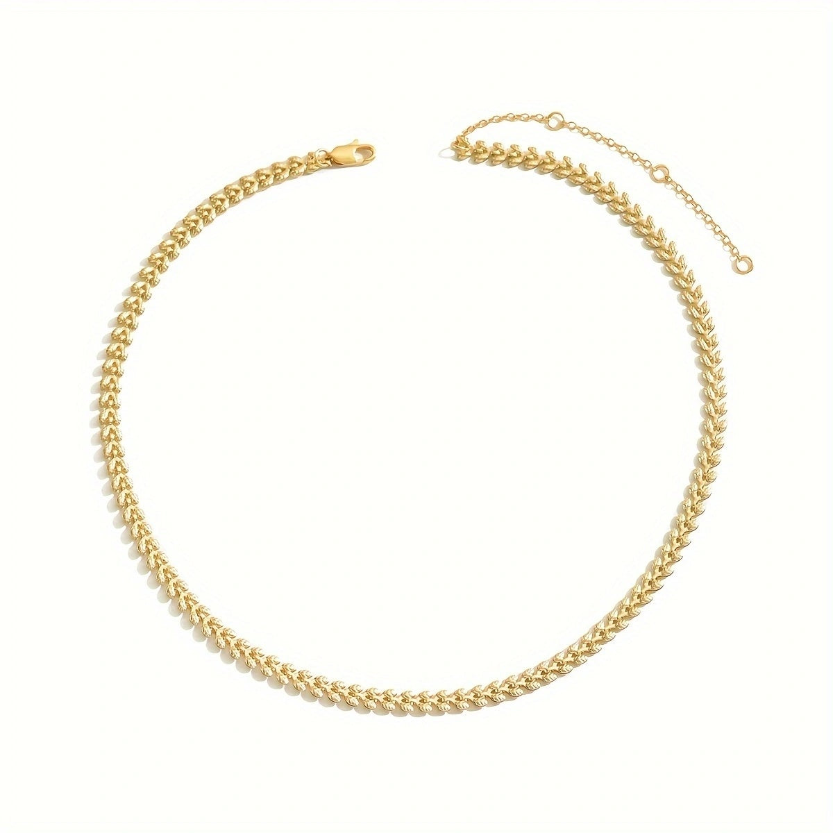 Retro Wheat Chain Necklace – Handmade, Recycled & Nickel-Free - ZENTRION 