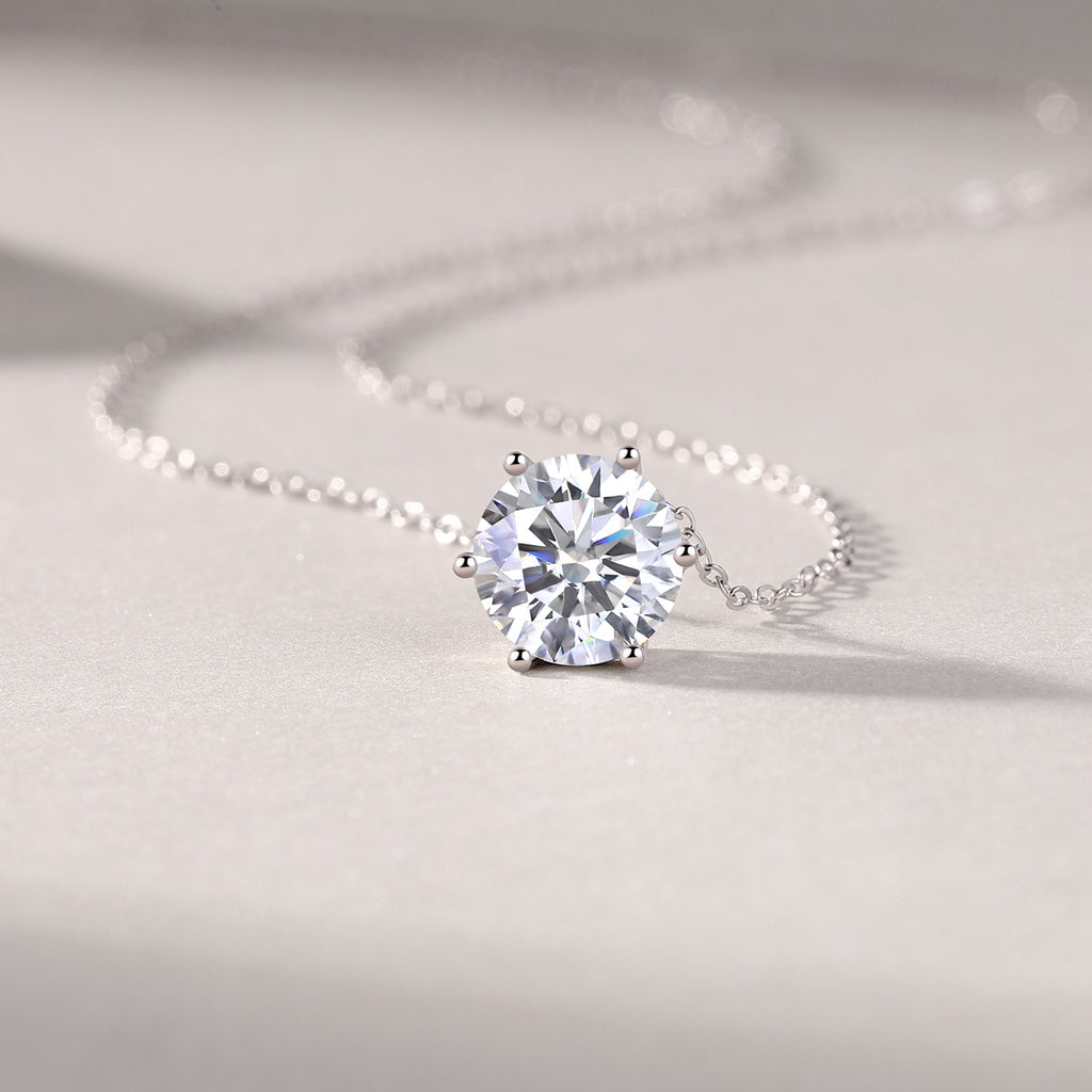 Afternoon Rose Mosan Diamond Necklace – Exquisite Luxury with Timeless Brilliance - ZENTRION 