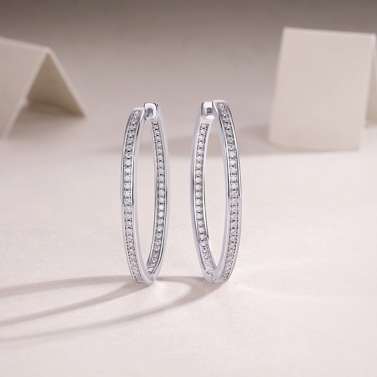 Moissanite Power Earrings – Bold Sparkle in a Luxury Minimal Design - ZENTRION 