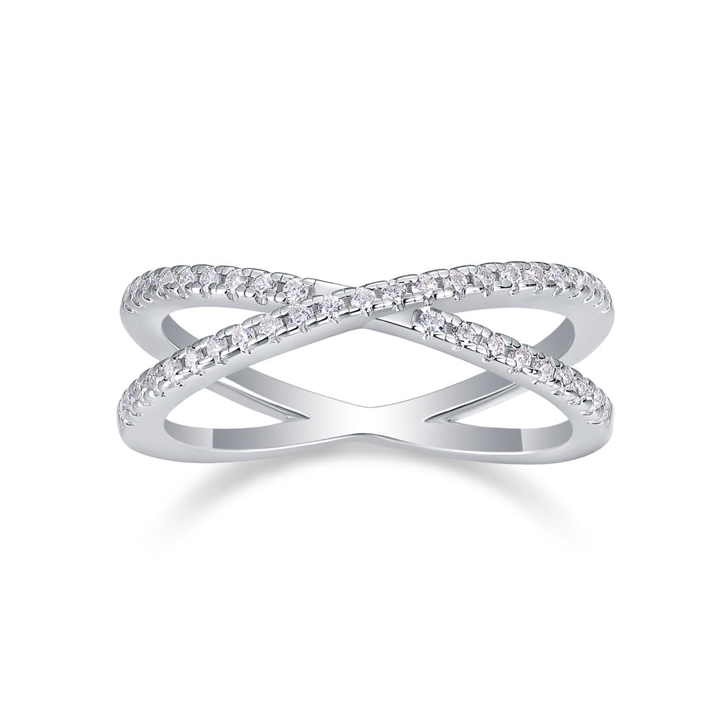 Moissanite Double Band Ring – Timeless Luxury in a Diamond-Like Stone - ZENTRION 