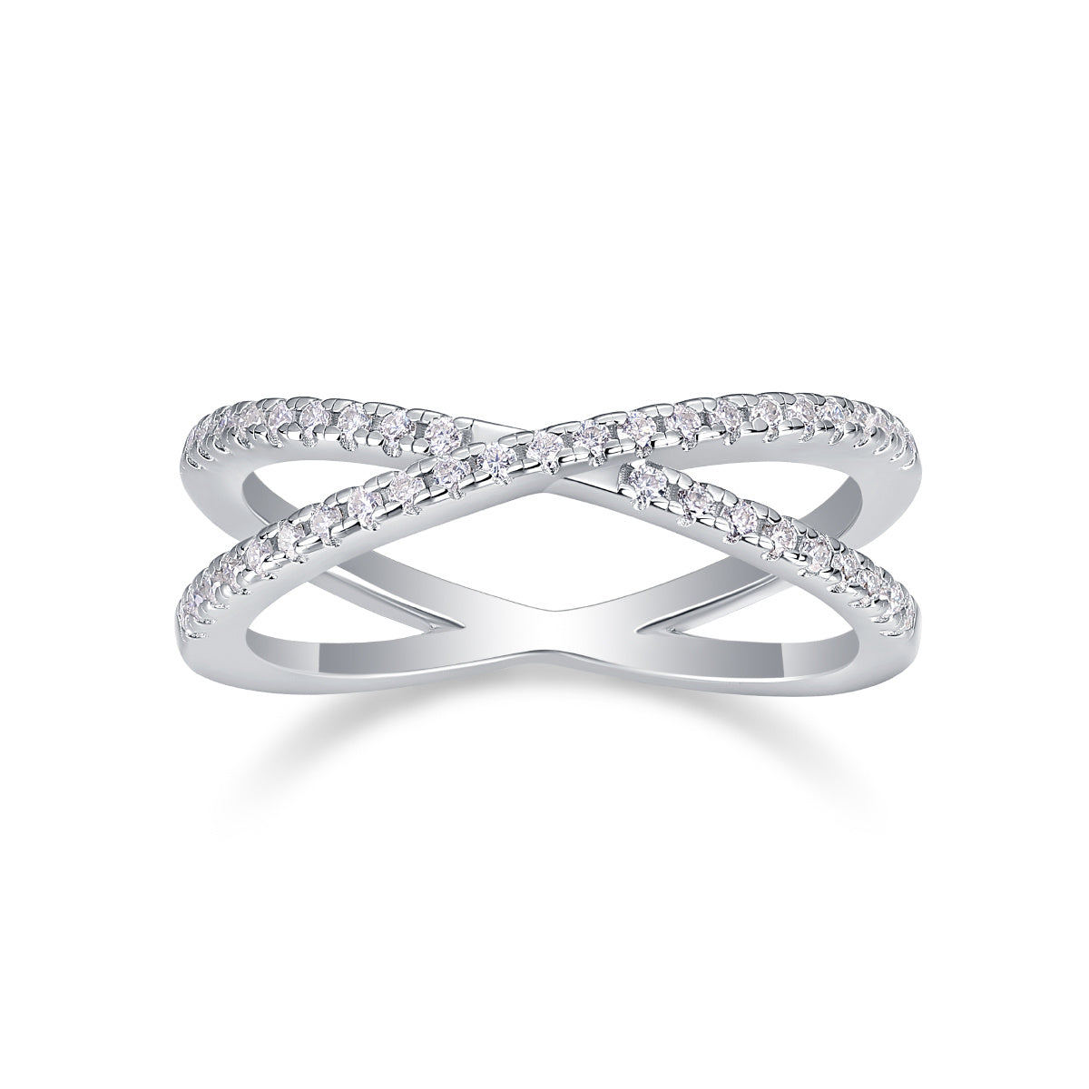 Moissanite Double Band Ring – Timeless Luxury in a Diamond-Like Stone - ZENTRION 