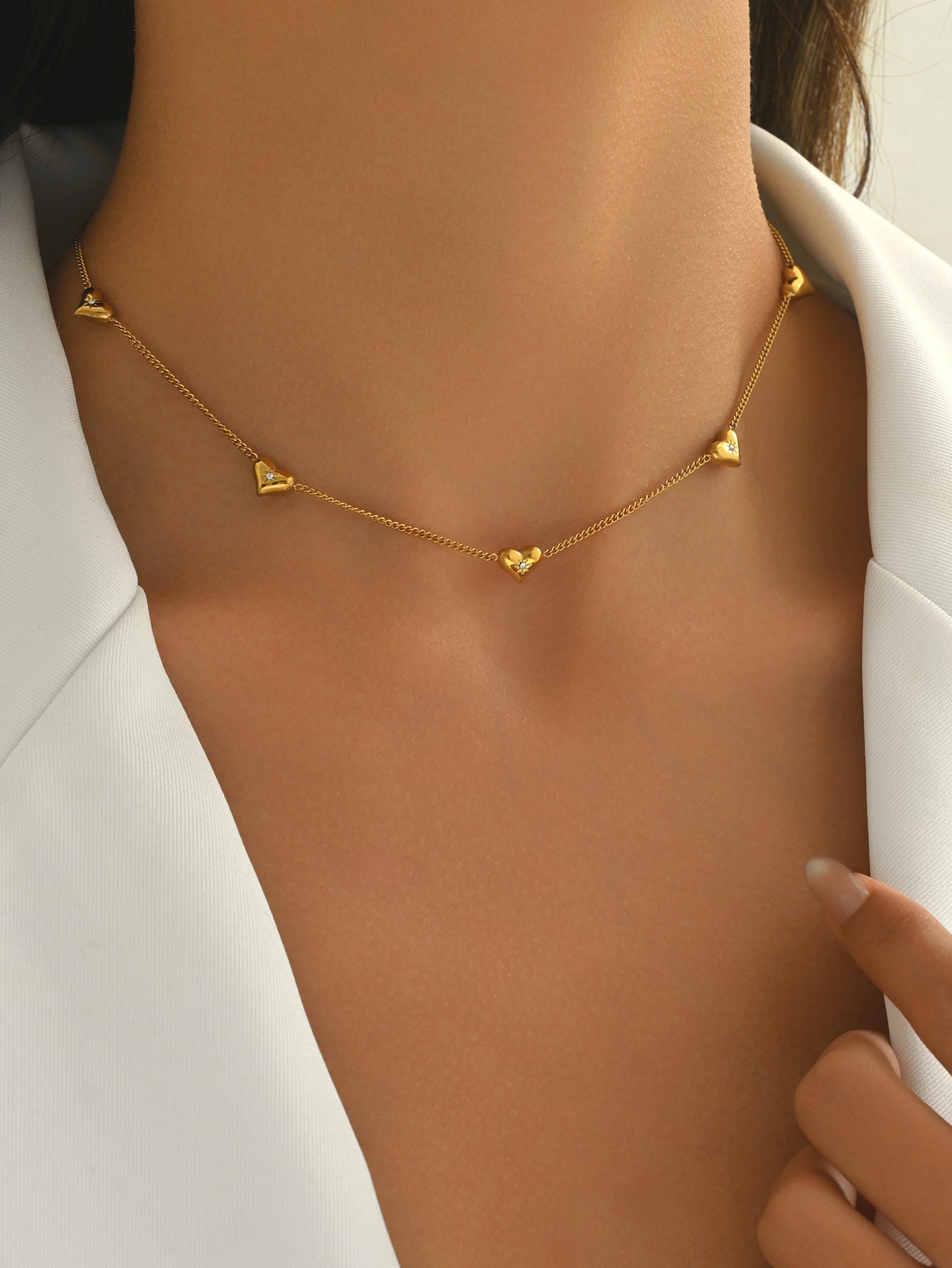 Heart Pendant Necklace – 18K Gold-Plated, Hypoallergenic, Everyday Romantic Gift - ZENTRION 