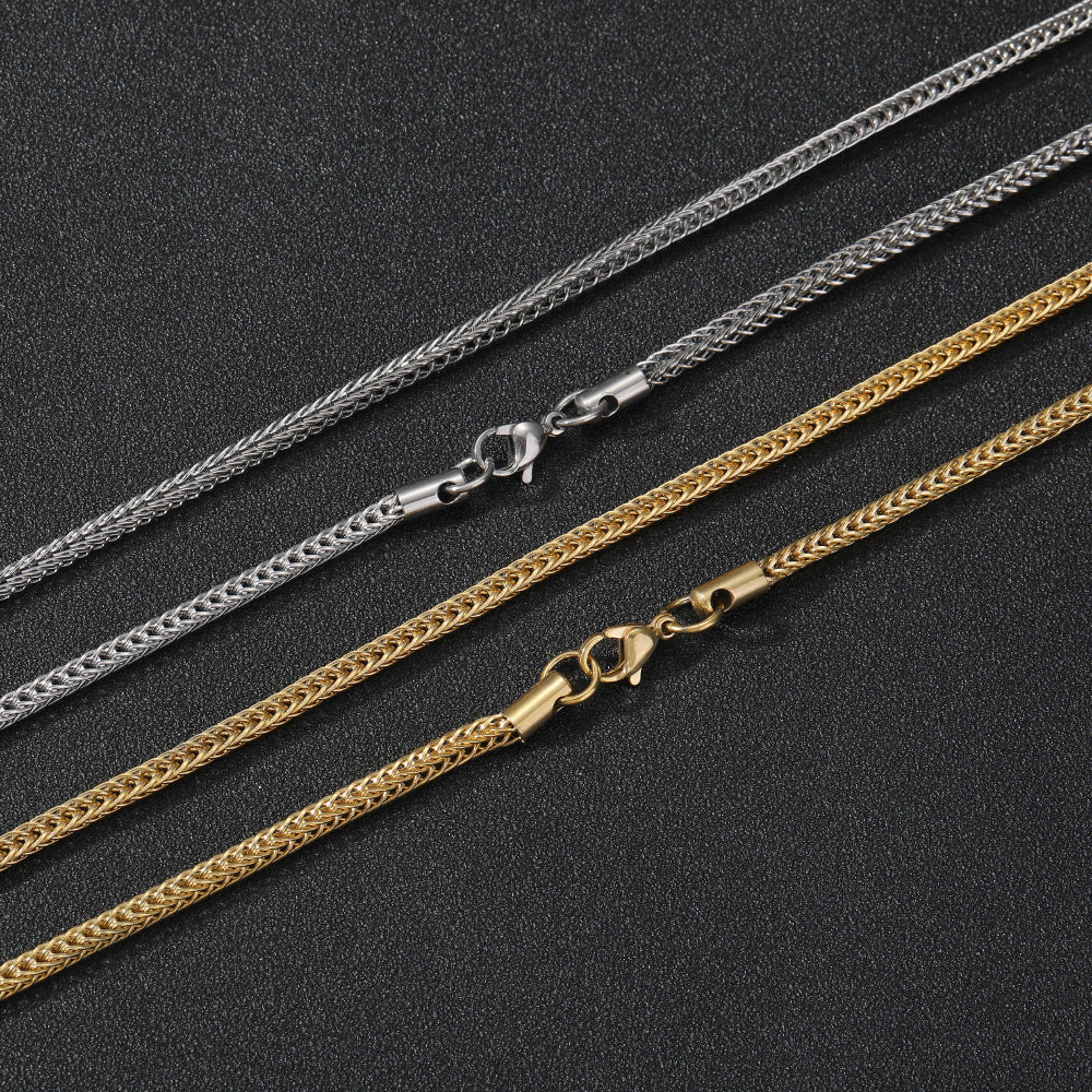 Signature of Style – Vacuum-Plated Stainless Steel Necklace for Men - ZENTRION