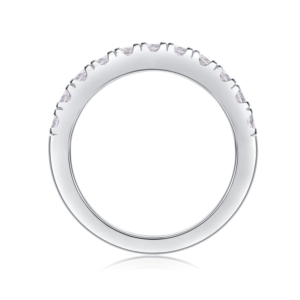 Parallel Shine Moissanite Silver Ring — S925 Luxury Design with Timeless Sparkle - ZENTRION 