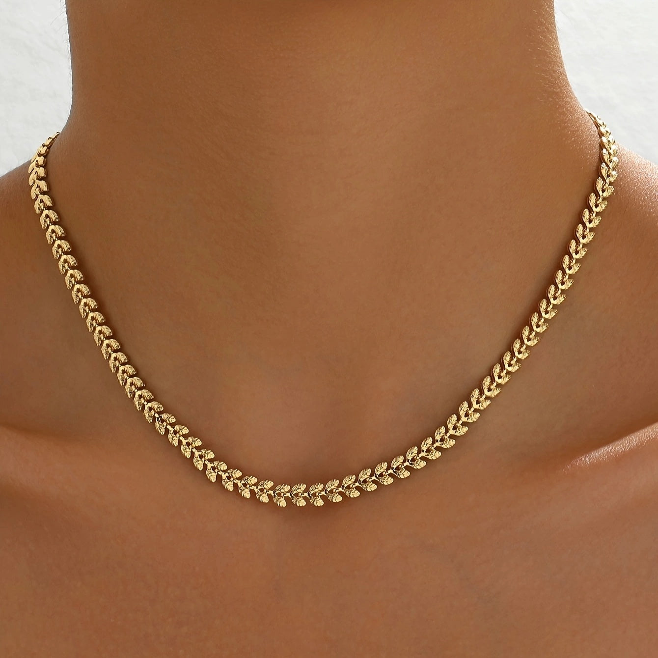 Retro Wheat Chain Necklace – Handmade, Recycled & Nickel-Free - ZENTRION 