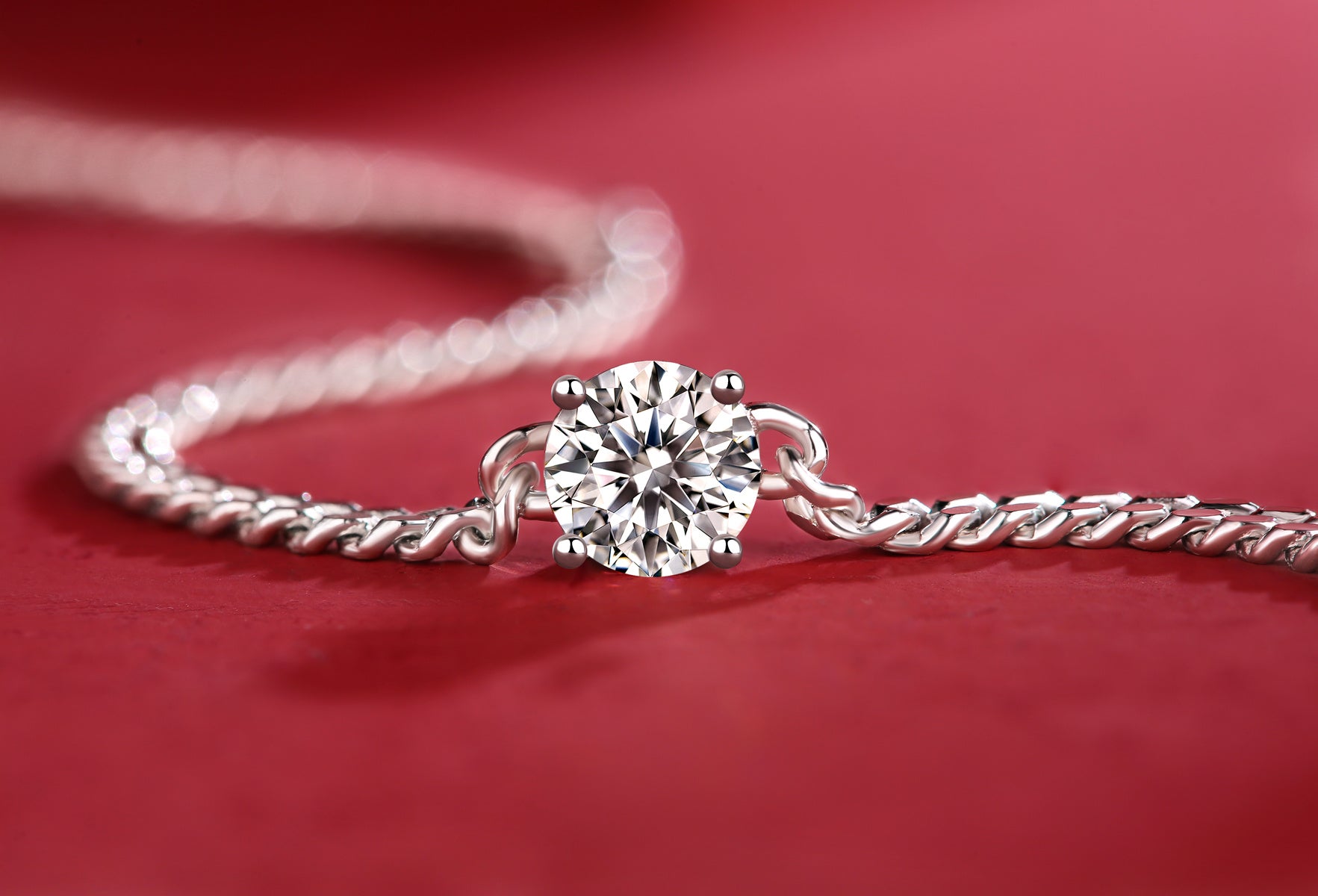 Luxury Cuban Link Moissanite Silver Bracelet — Timeless Shine & Elegance - ZENTRION 