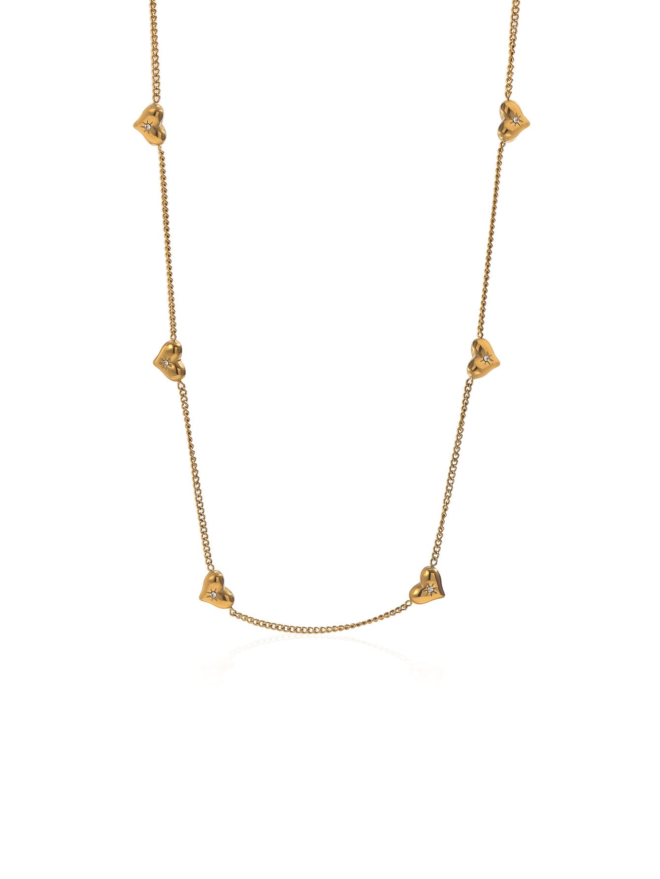 Heart Pendant Necklace – 18K Gold-Plated, Hypoallergenic, Everyday Romantic Gift - ZENTRION 
