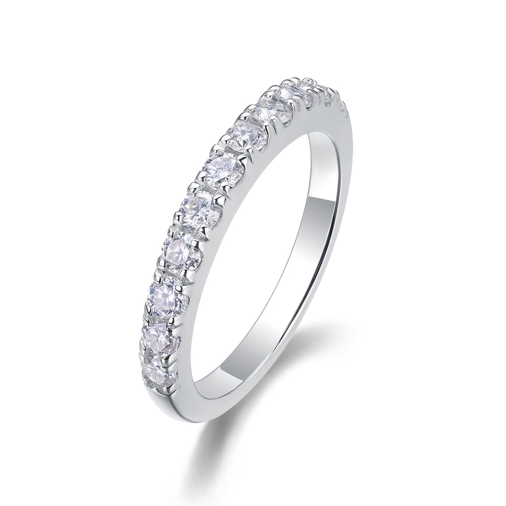 Parallel Shine Moissanite Silver Ring — S925 Luxury Design with Timeless Sparkle - ZENTRION 