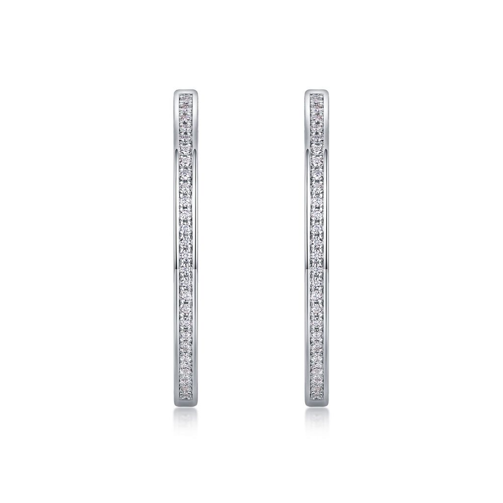 Moissanite Power Earrings – Bold Sparkle in a Luxury Minimal Design - ZENTRION 