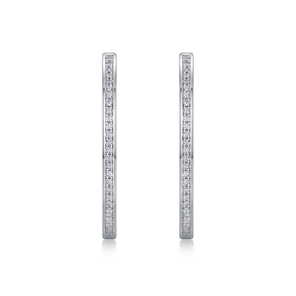Moissanite Power Earrings – Bold Sparkle in a Luxury Minimal Design - ZENTRION 
