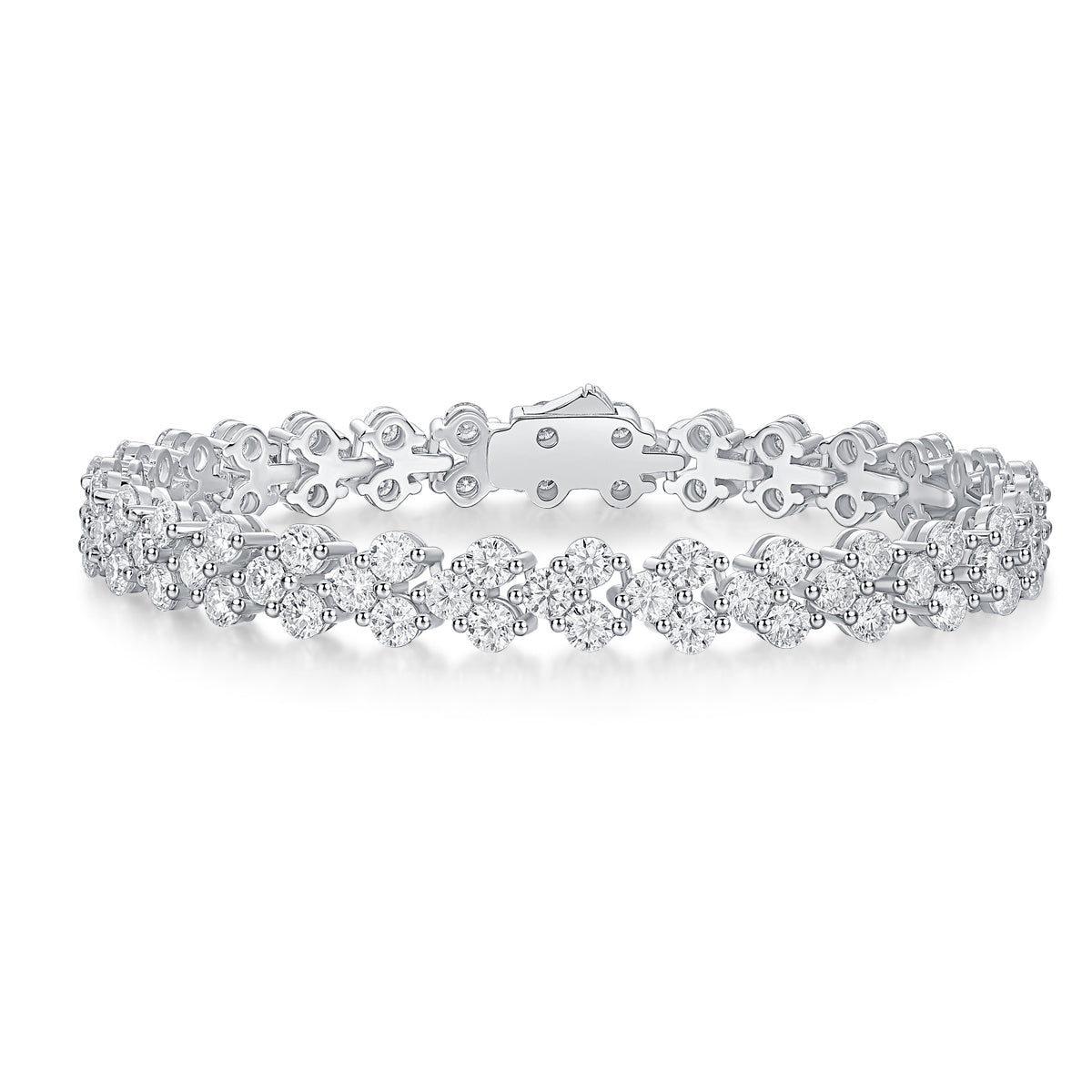 Kanong Luxury Moissanite Diamond Bracelet – 925 Sterling Silver Elegant Women’s Jewelry - ZENTRION 